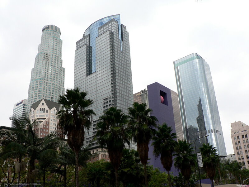 skyscrapers in downtown Los Angeles