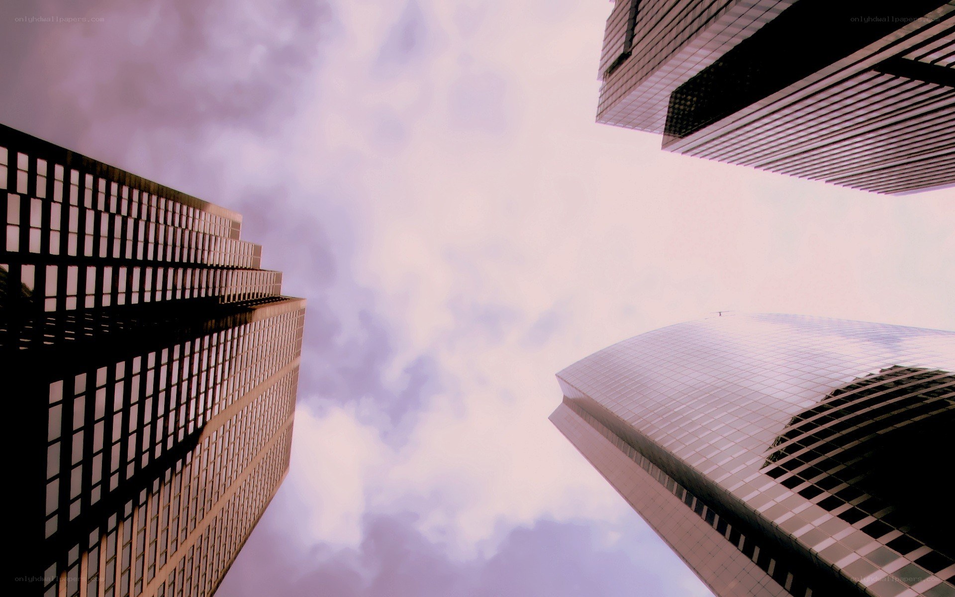skyscrapers reaching the sky