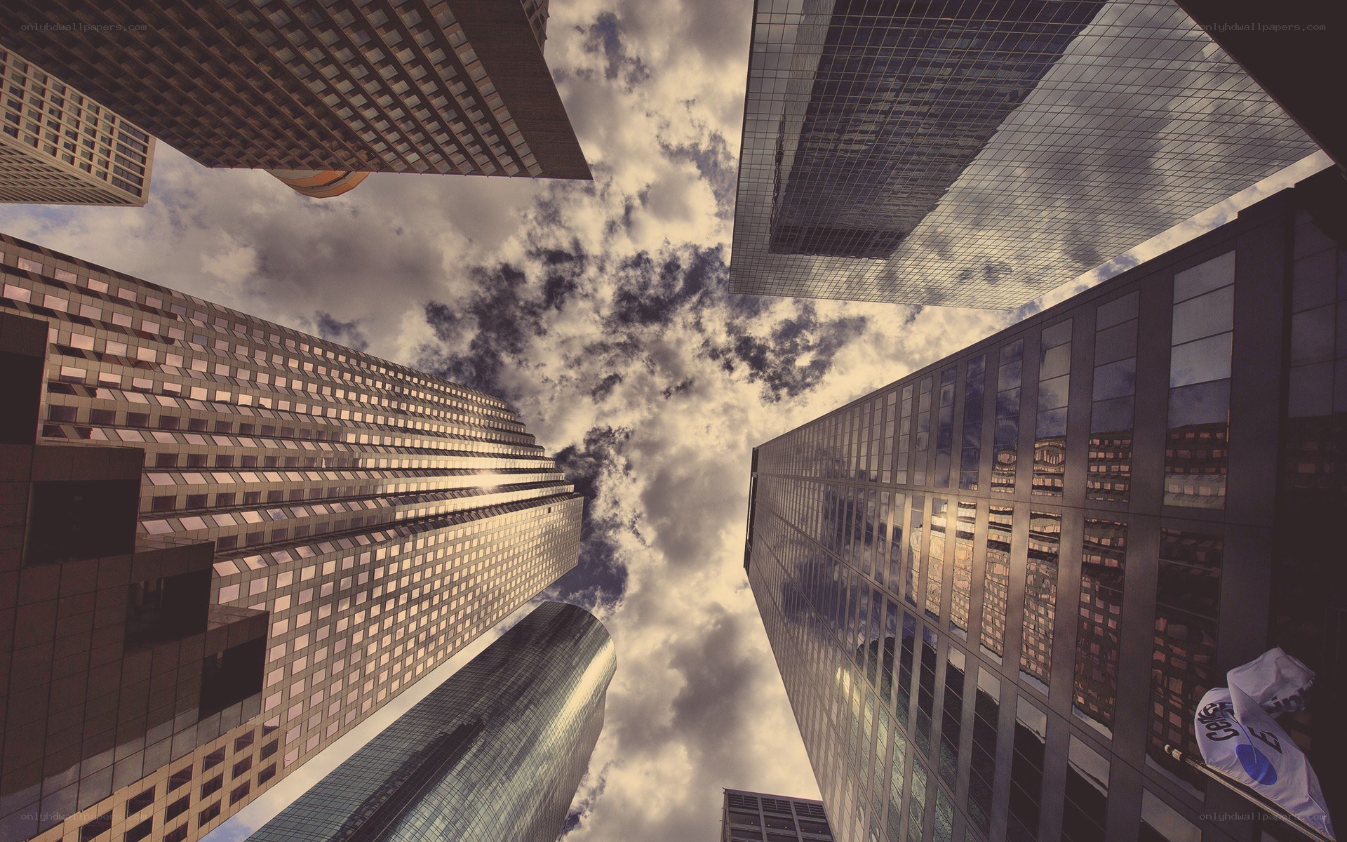 skyscrapers reaching the sky