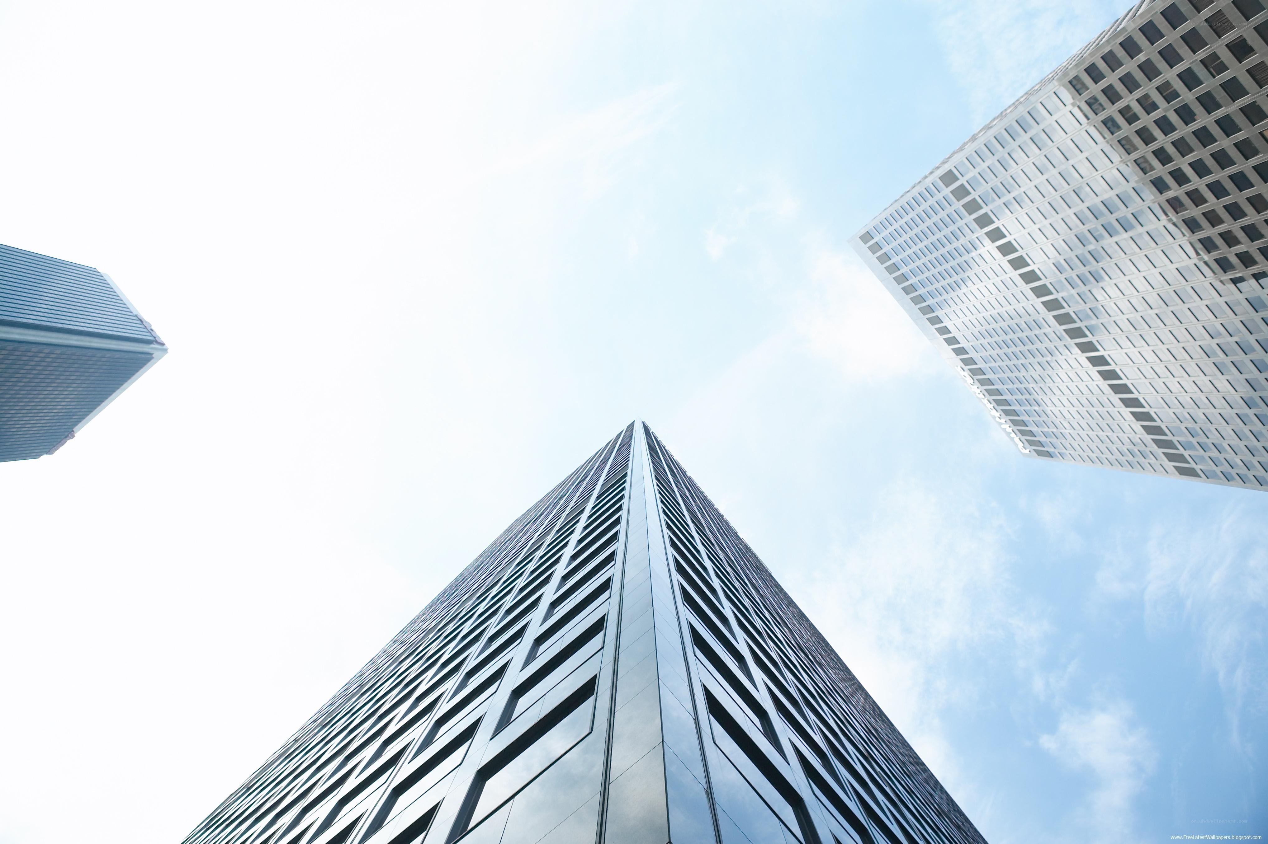 skyscrapers reaching the sky