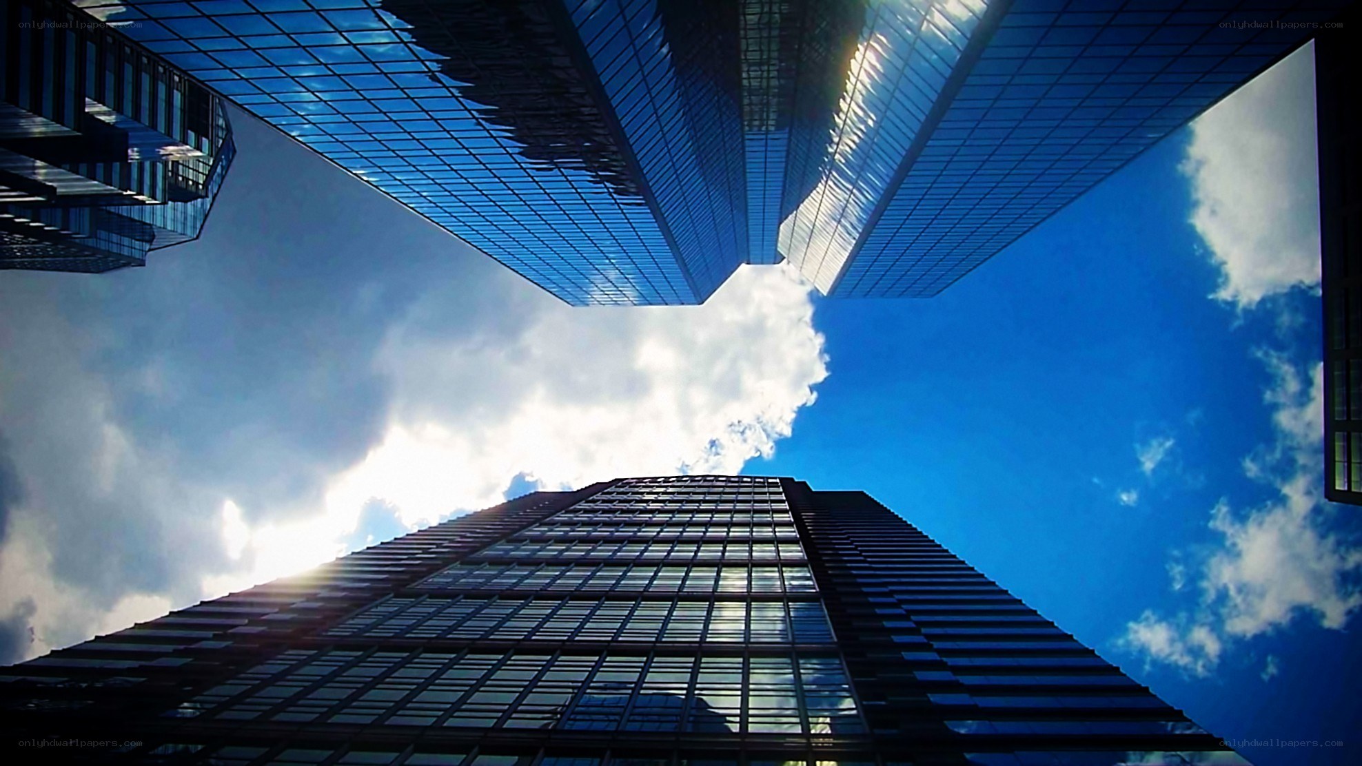 skyscrapers reaching the sky