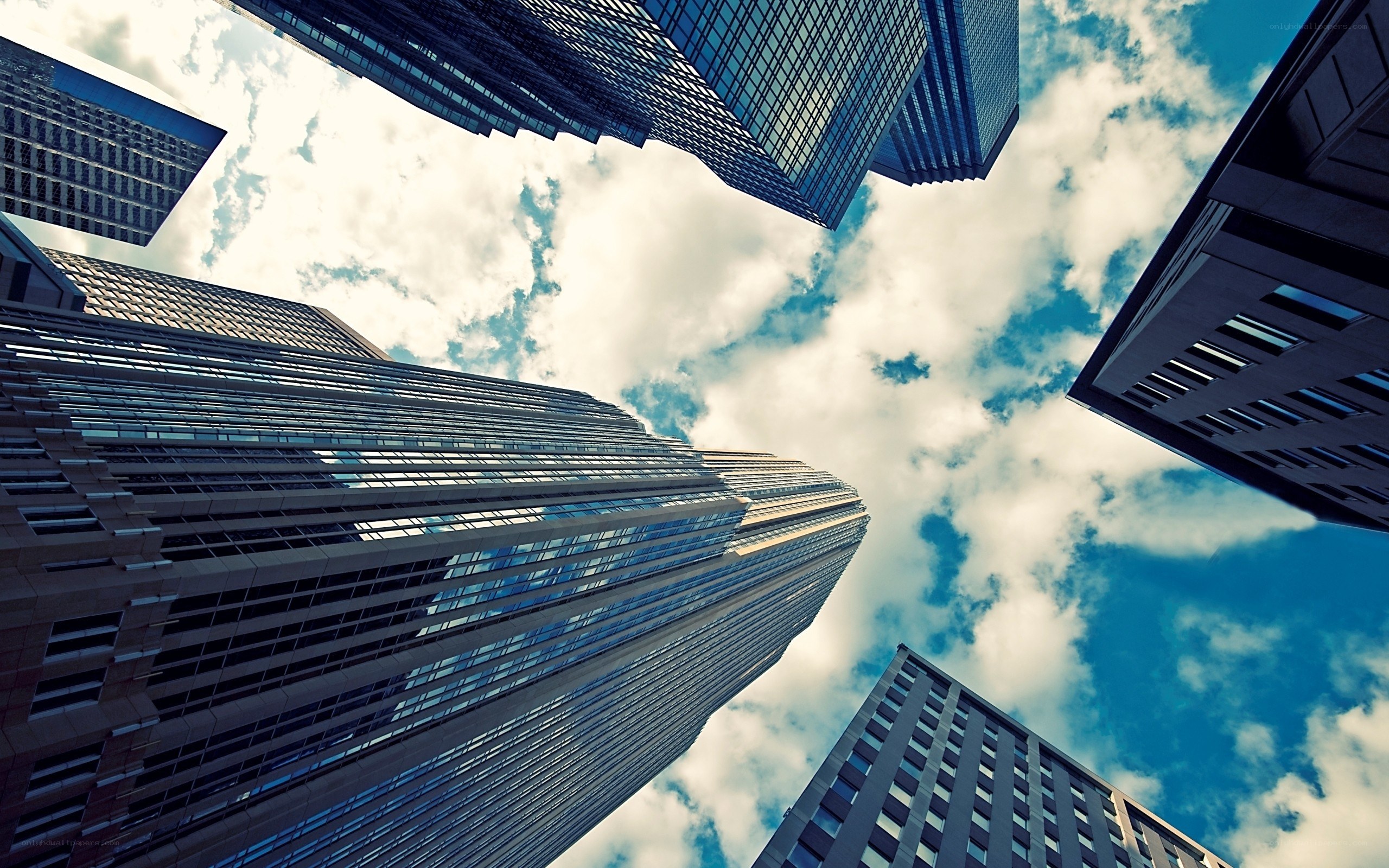 skyscrapers reaching the sky