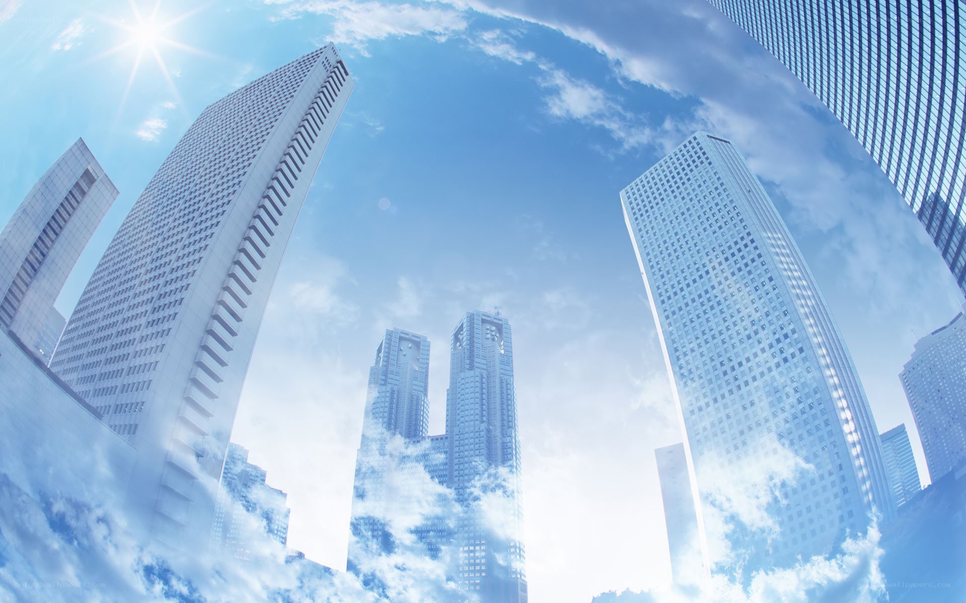 skyscrapers under blue sky
