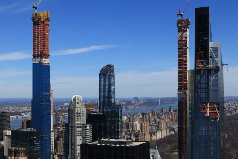 Skyscrapers under Construction — Blue