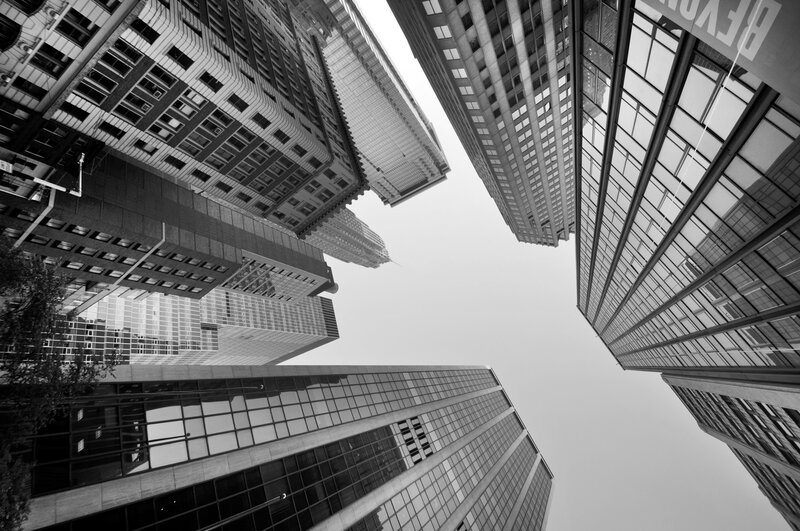 Skyscrapers Viewed from Below