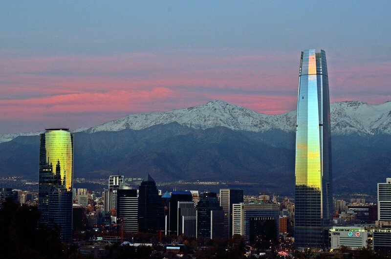 Skyscrapers with Mountains