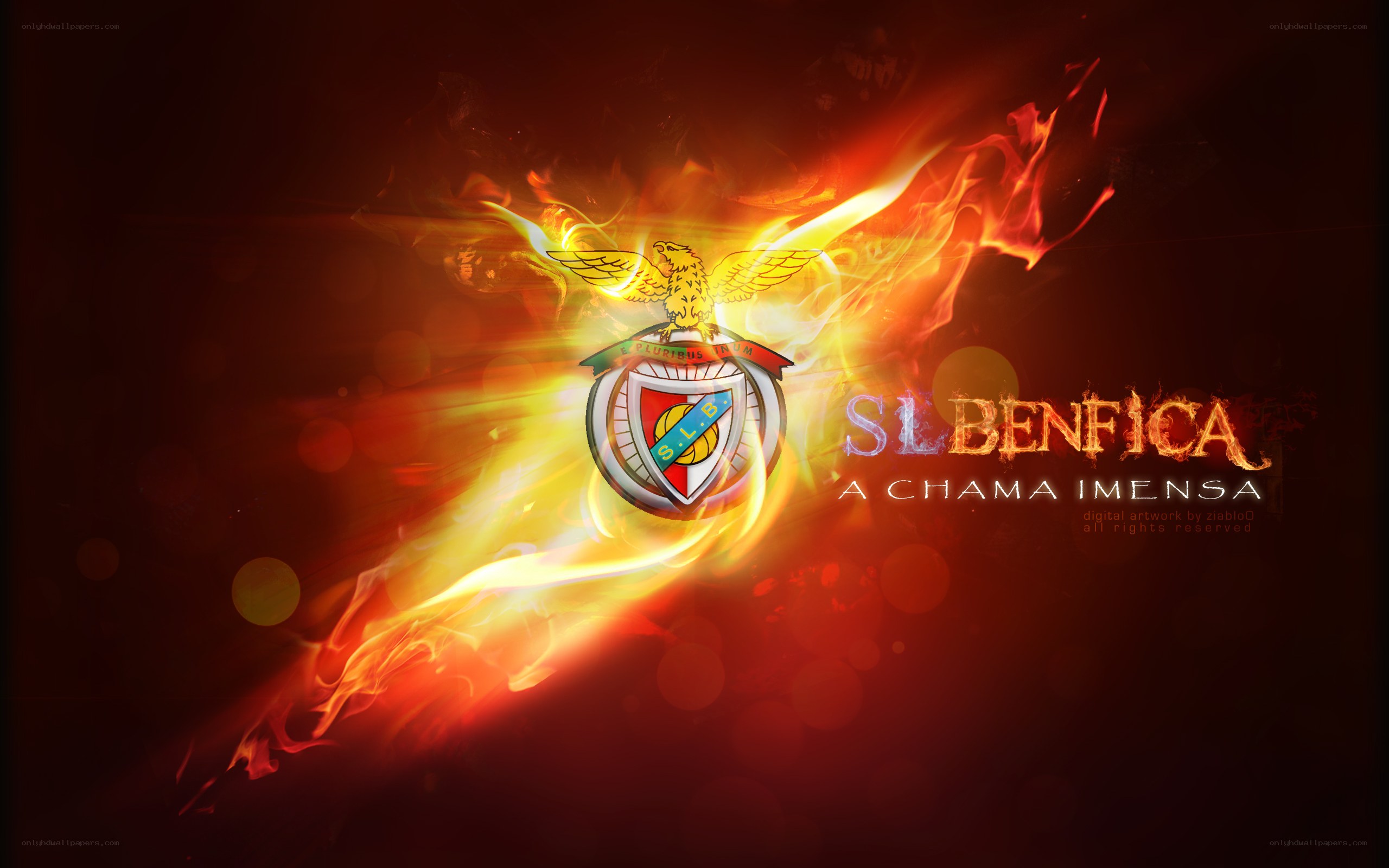 SL Benfica fiery logo