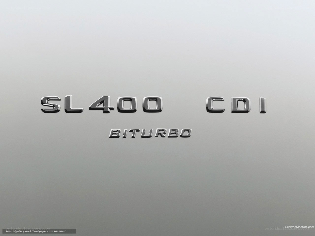 SL400 CDI Biturbo emblem