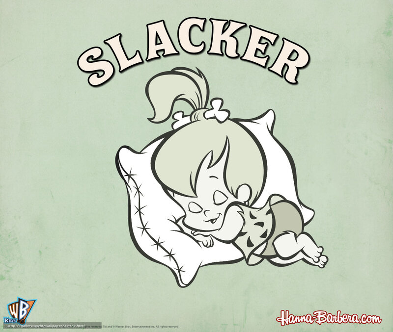 Slacker baby cartoon