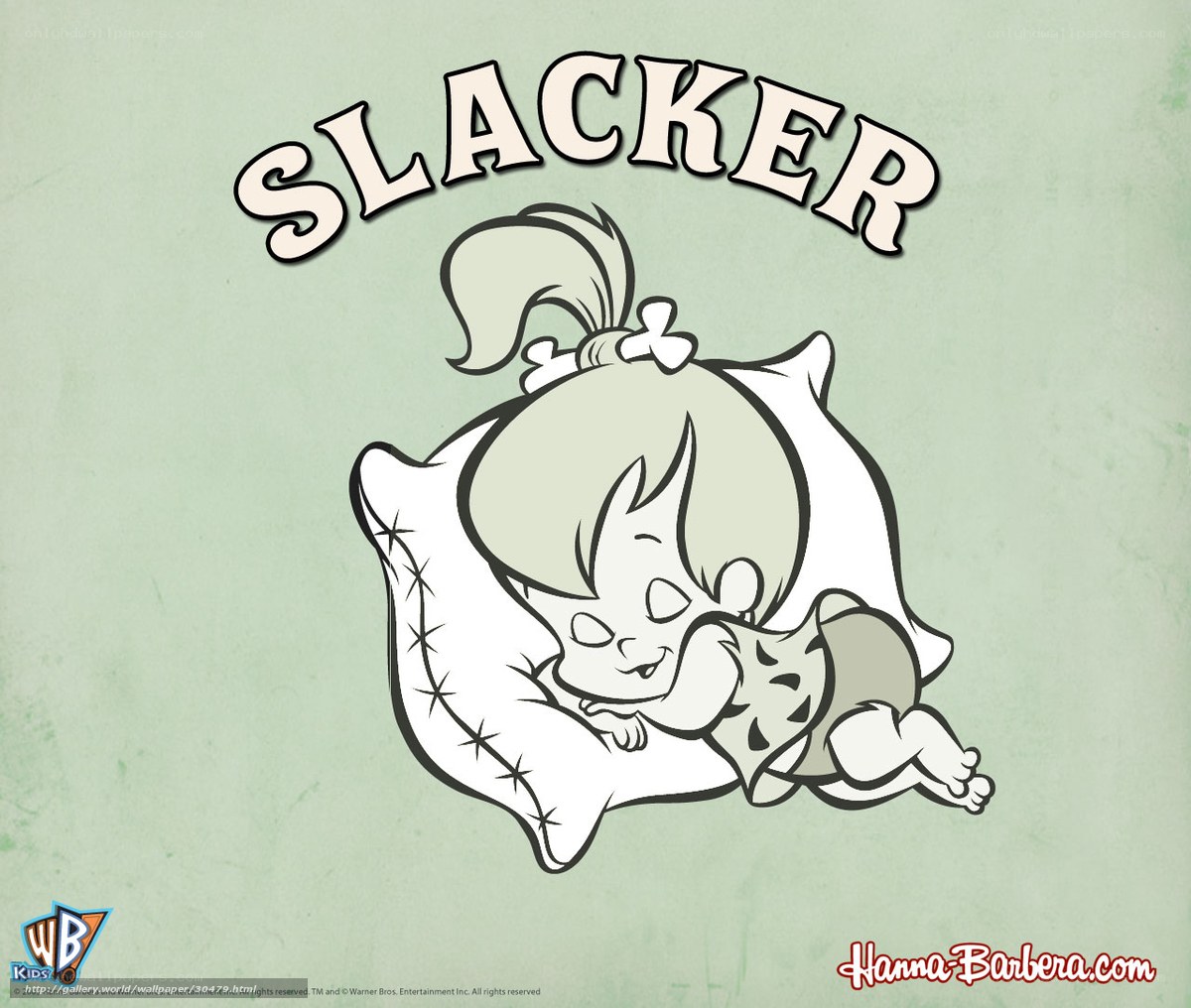 Slacker baby cartoon