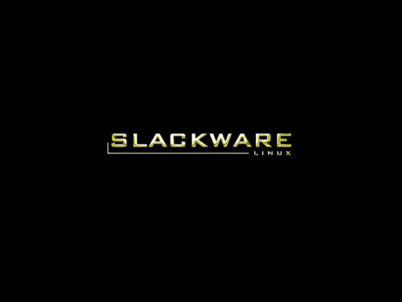 Slackware Linux Logo — Black, Minimalist
