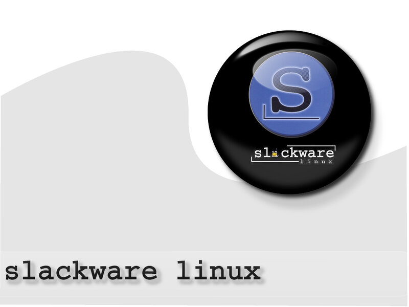 Slackware Linux Logo — Black, Neutral