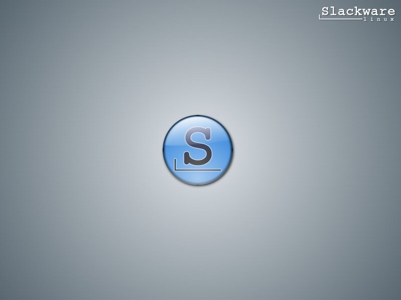 Slackware Linux Logo — Blue, Neutral