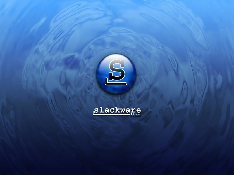 Slackware Linux Logo — Blue