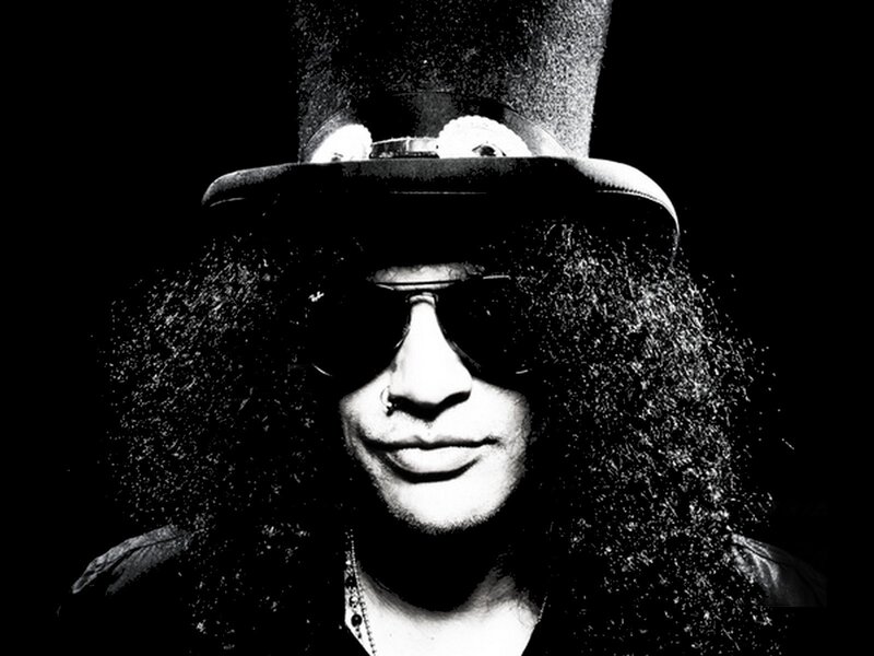 Slash in top hat and sunglasses
