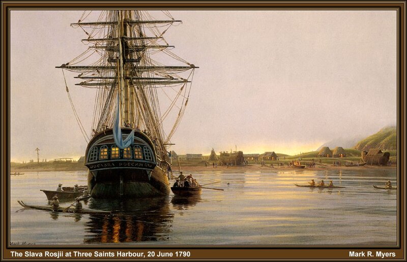 Slava Rosjii at Three Saints Harbour