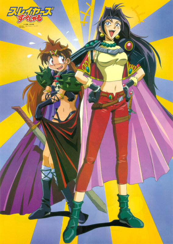 Slayers characters in action