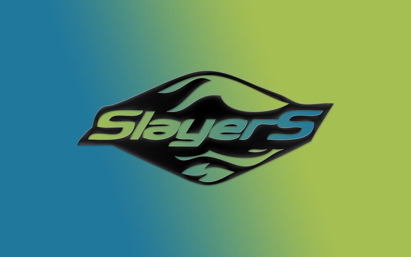SlayeRS logo on gradient background