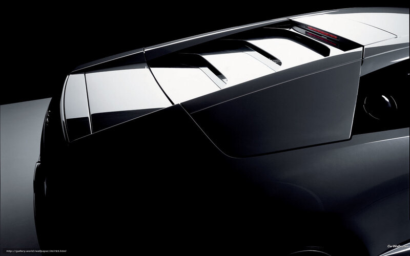 sleek black sports car rear