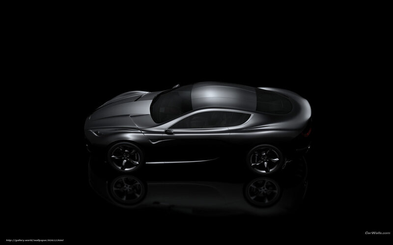 sleek black sports car