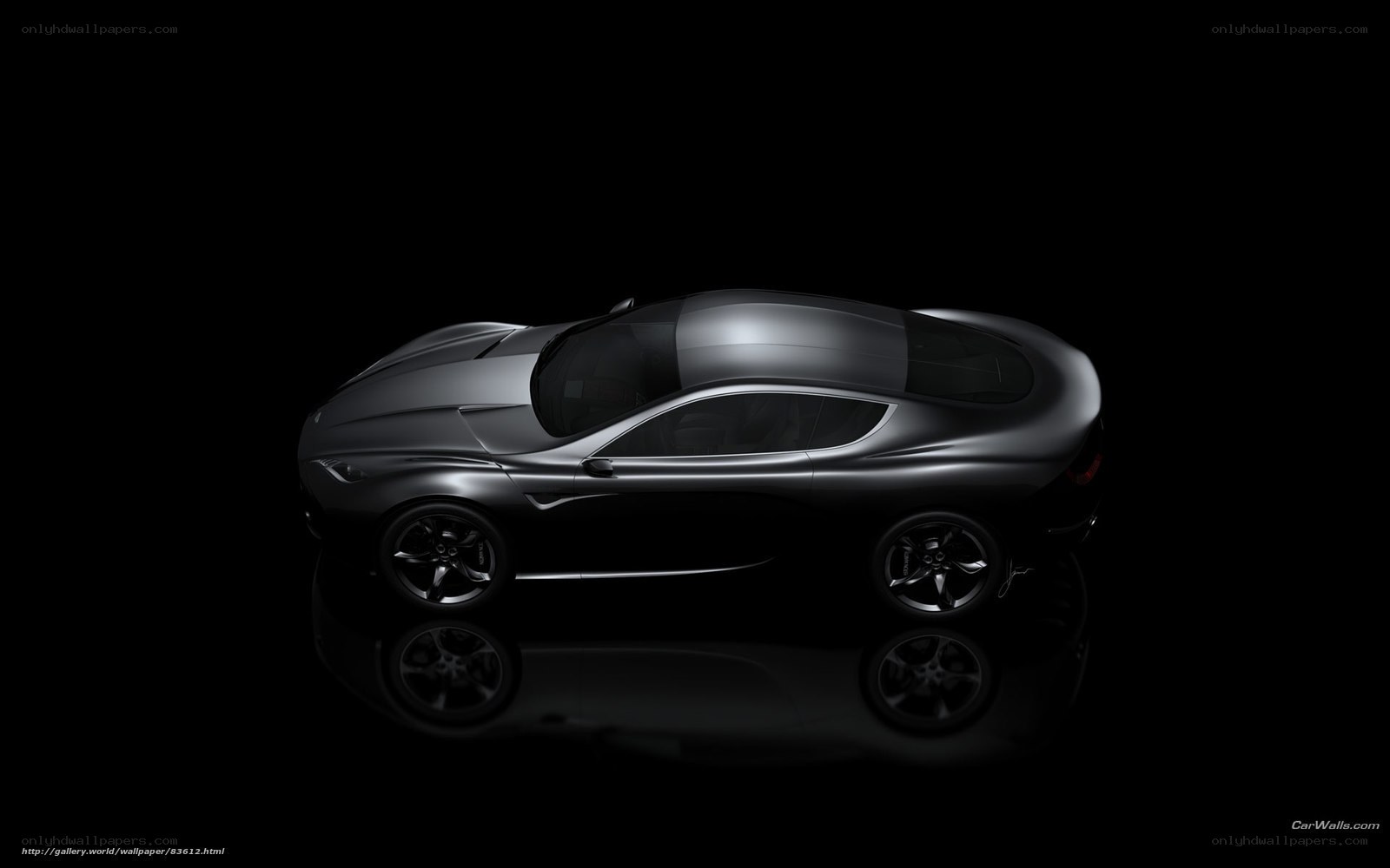 sleek black sports car