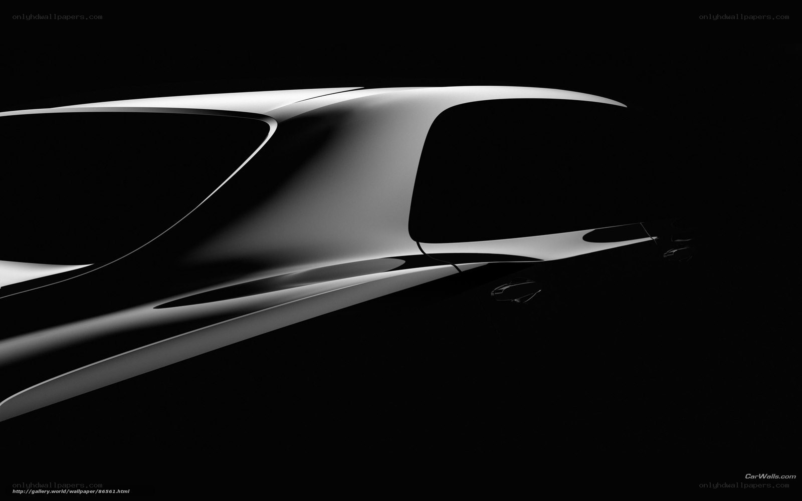 Sleek car silhouette