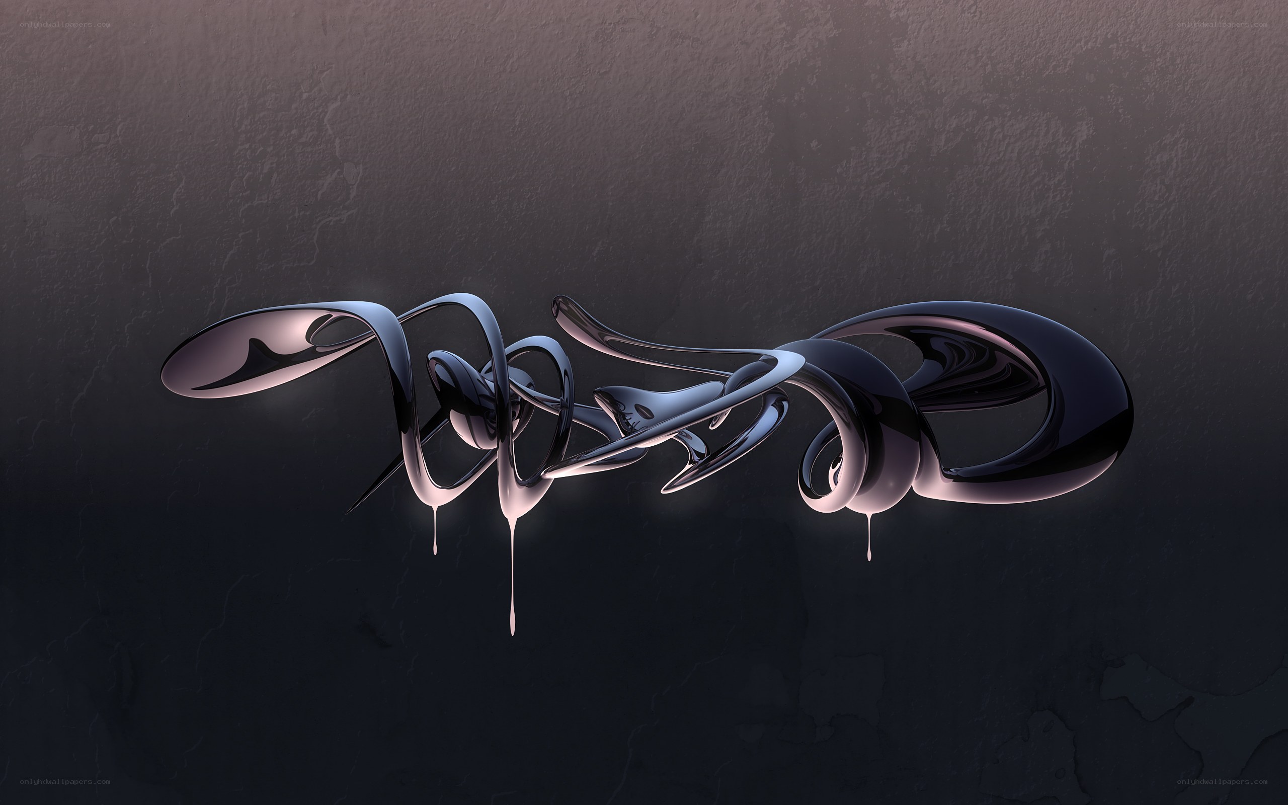 Sleek metallic abstract sculpture