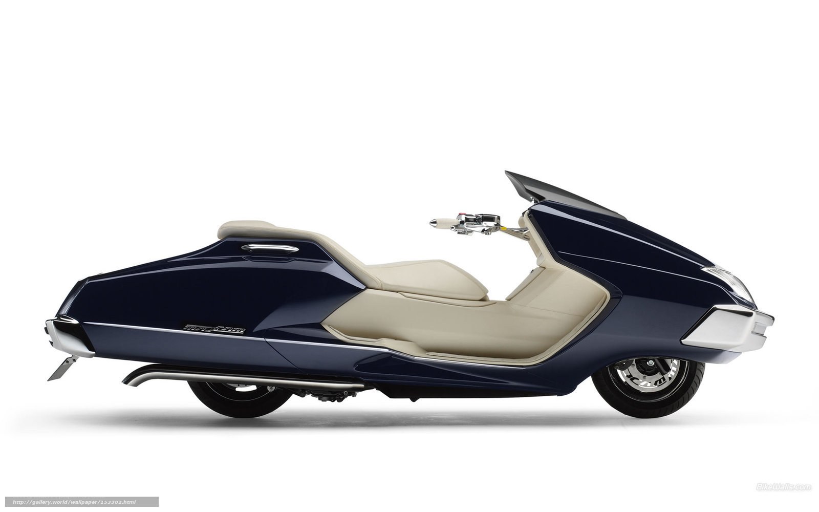 sleek navy blue scooter