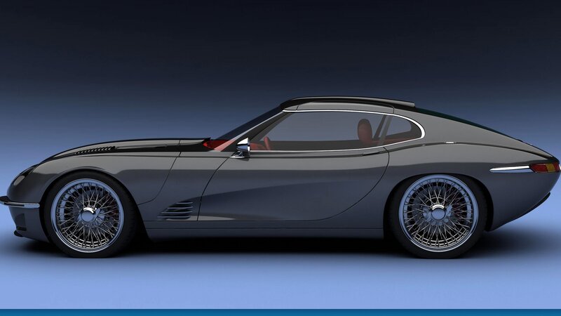 sleek silver sports car