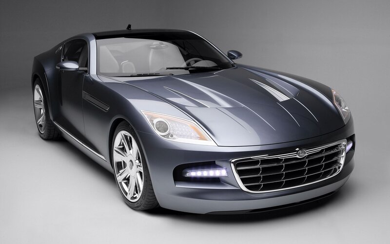 sleek silver sports car