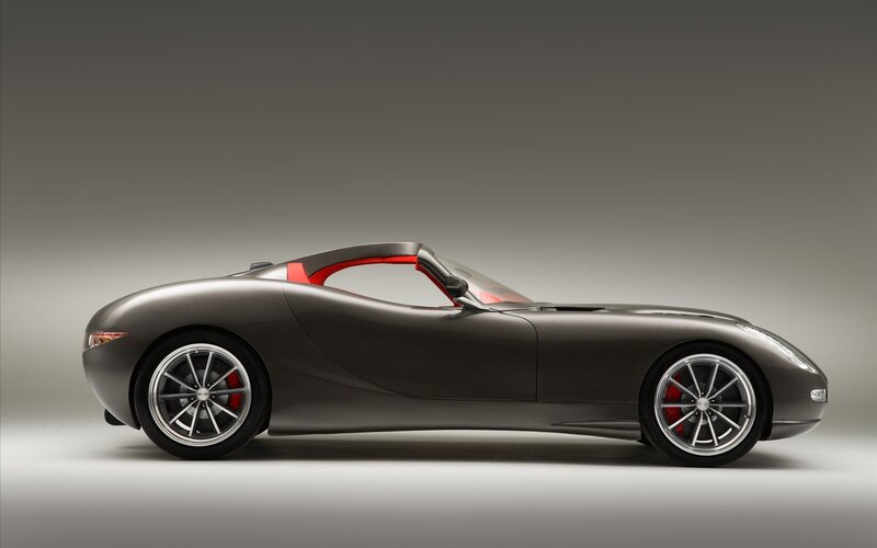 sleek silver sports car