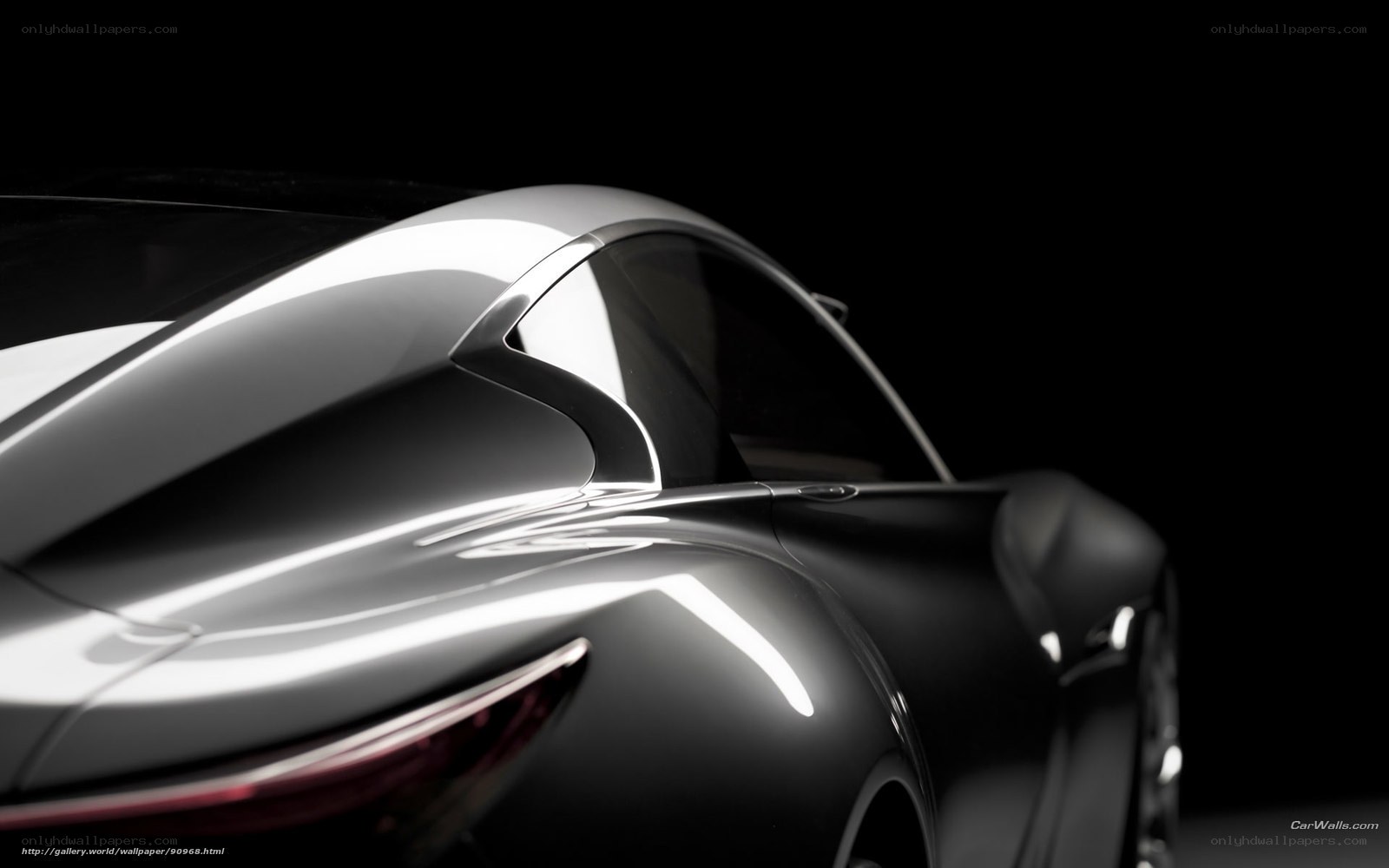 sleek silver sports car