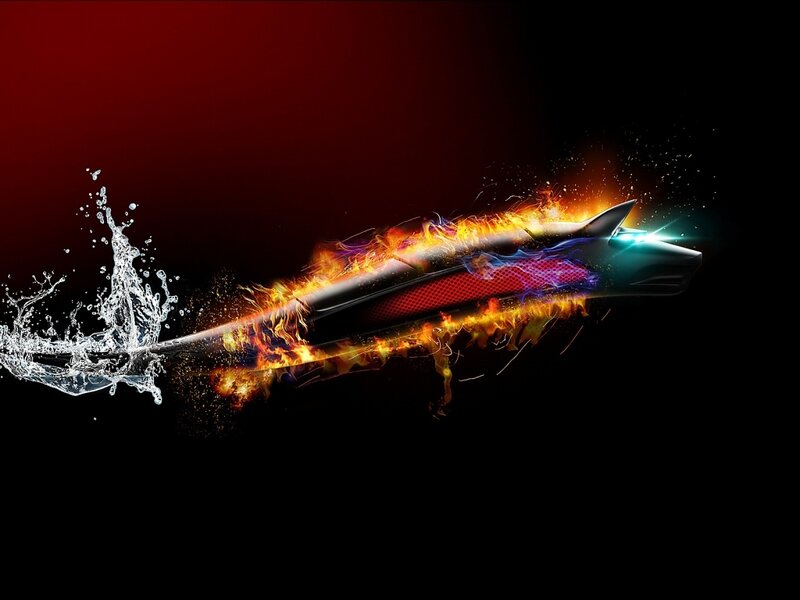Sleek Vehicle in Motion