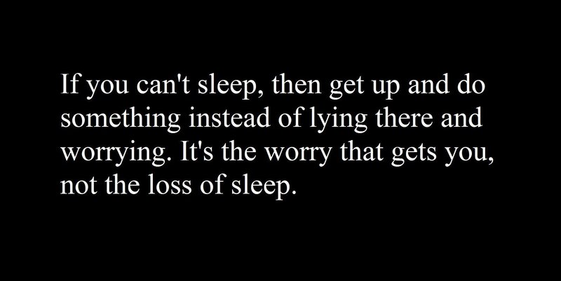 sleep advice quote