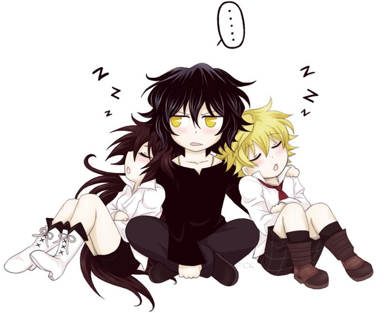 Sleeping anime characters