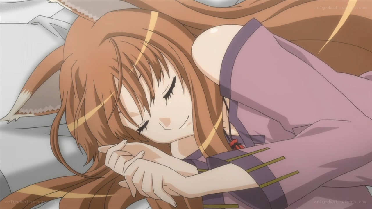 sleeping anime girl