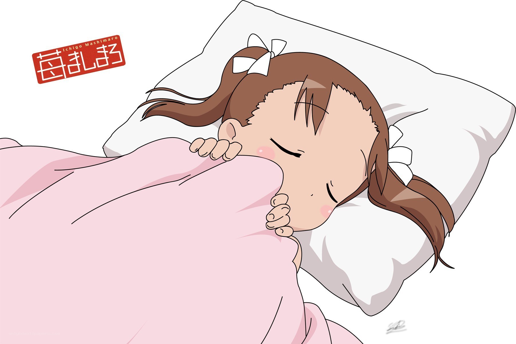 Sleeping anime girl