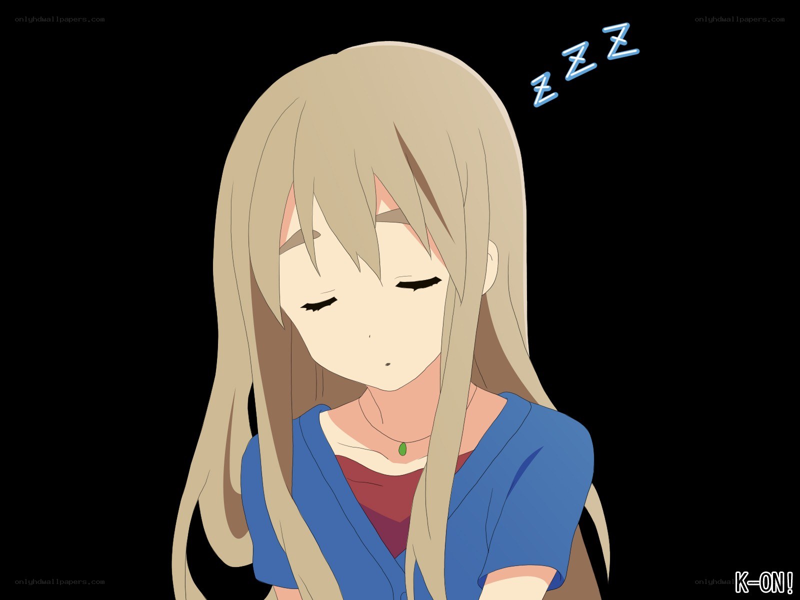 sleeping anime girl