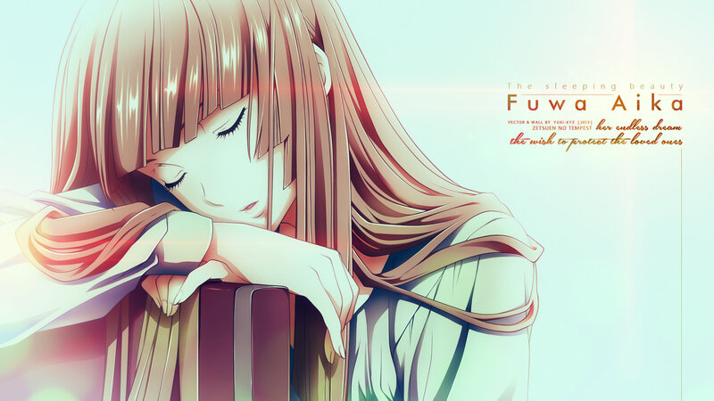 Sleeping Anime Girl — White, Serene
