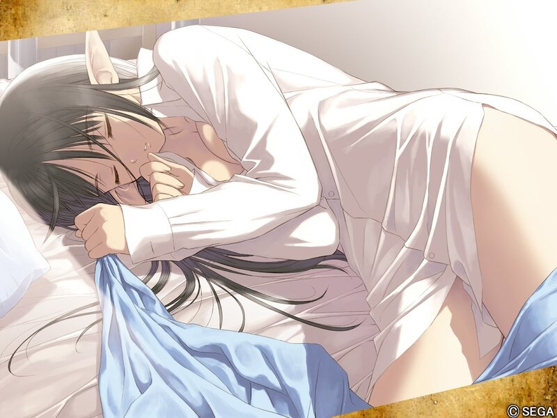 Sleeping Anime Girl — White