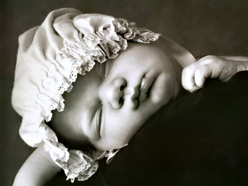 Sleeping Baby — Black, Serene