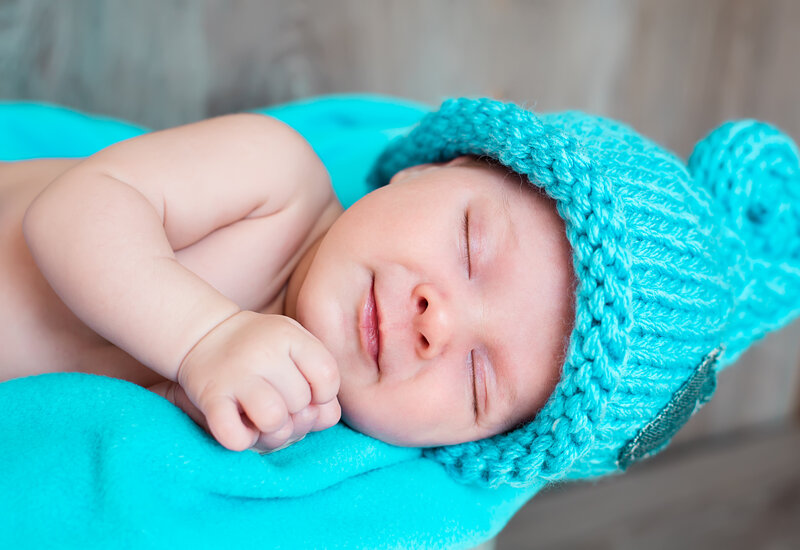 Sleeping Baby — Blue, Peaceful