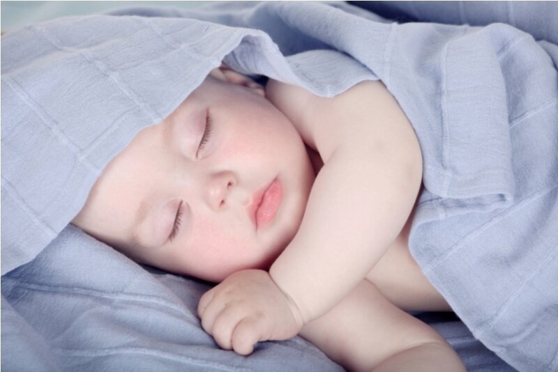 Sleeping Baby — Blue