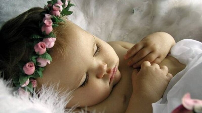 Sleeping Baby Girl — Pink, Serene