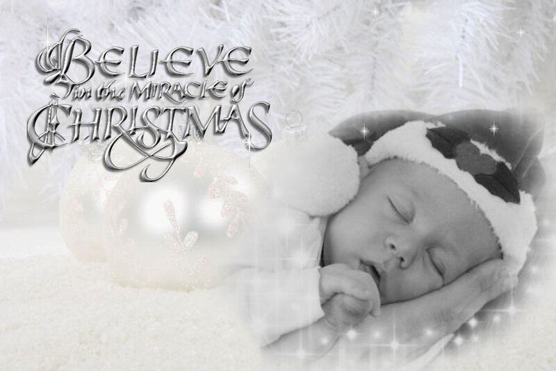 Sleeping Baby in Hat — White, Serene, Winter