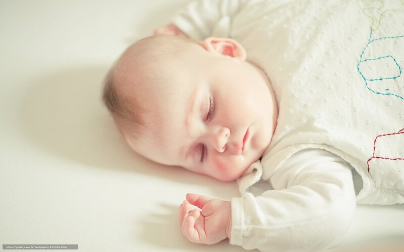 Sleeping Baby — White, Serene, Morning