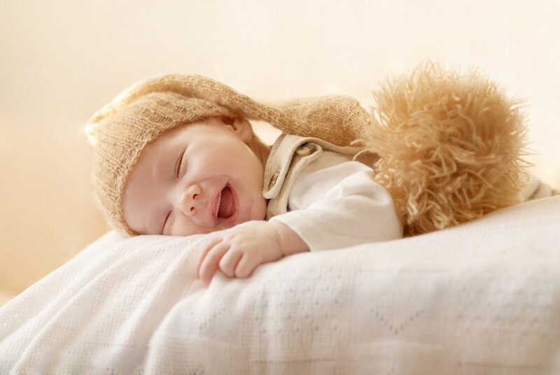 Sleeping Baby with Hat