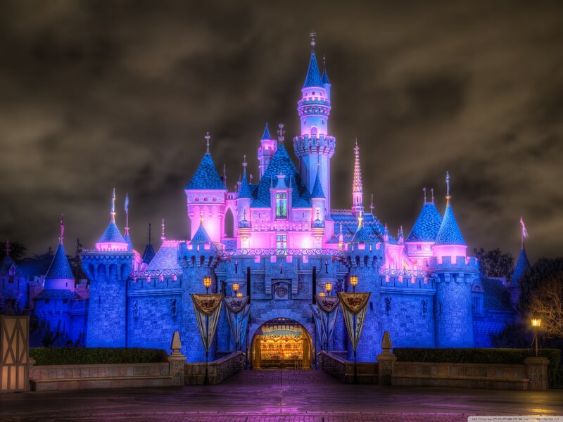 Sleeping Beauty Castle — Blue, Dramatic