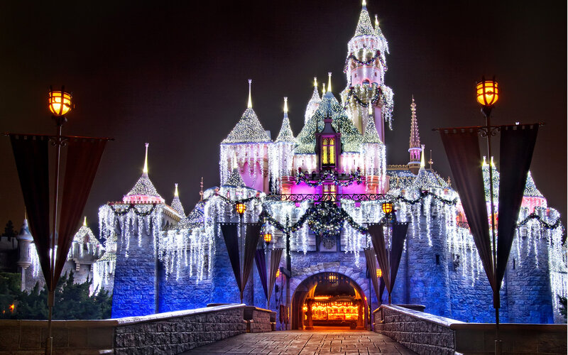 Sleeping Beauty Castle — Blue, Festive
