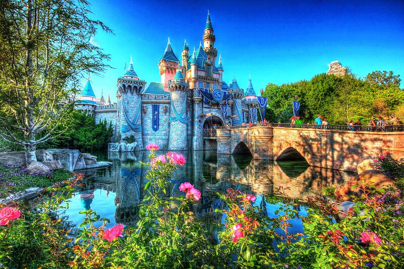 Sleeping Beauty Castle — Blue, Serene, Afternoon